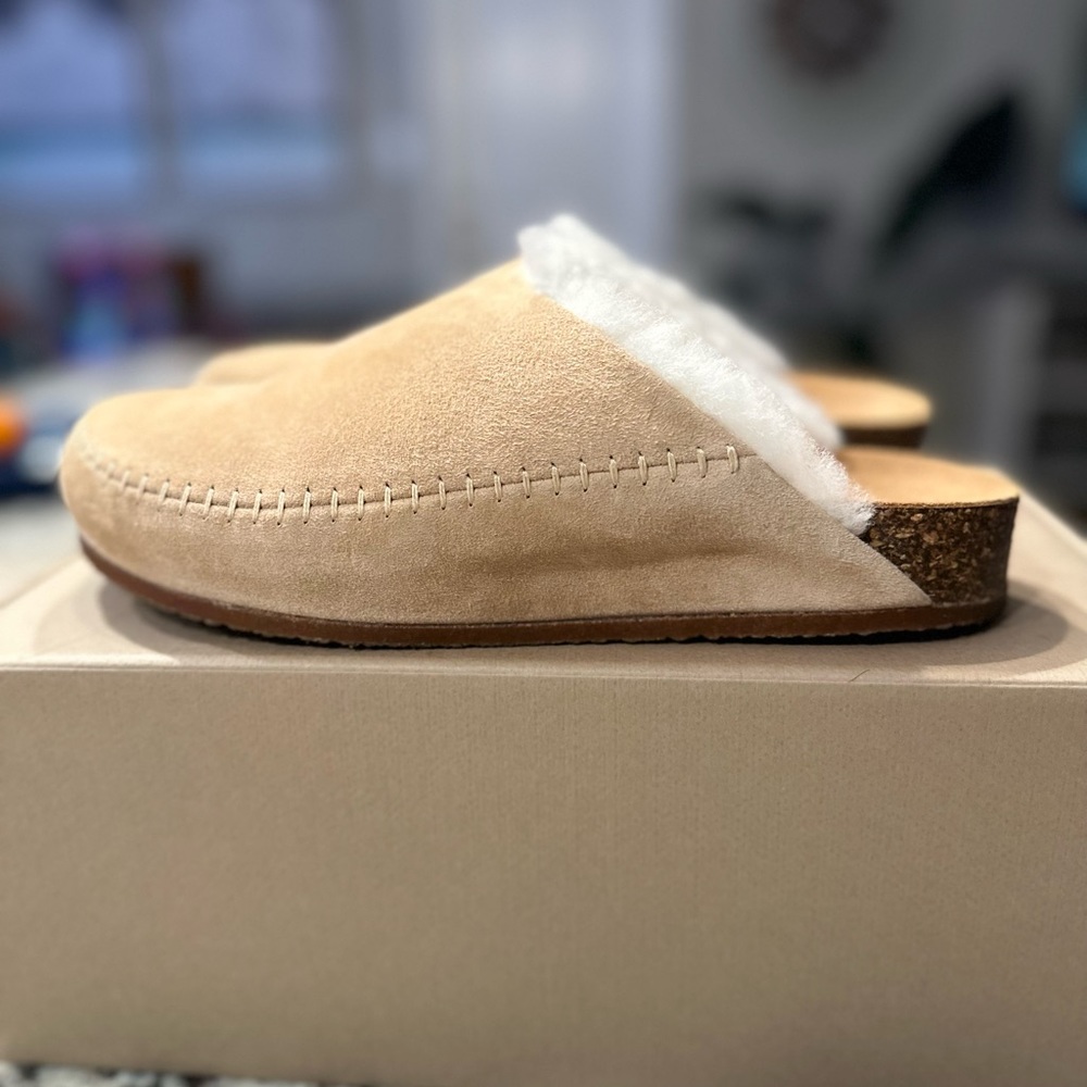 BRAND NEW Jenni Kayne Sherling-Lined Moc Clog- 38